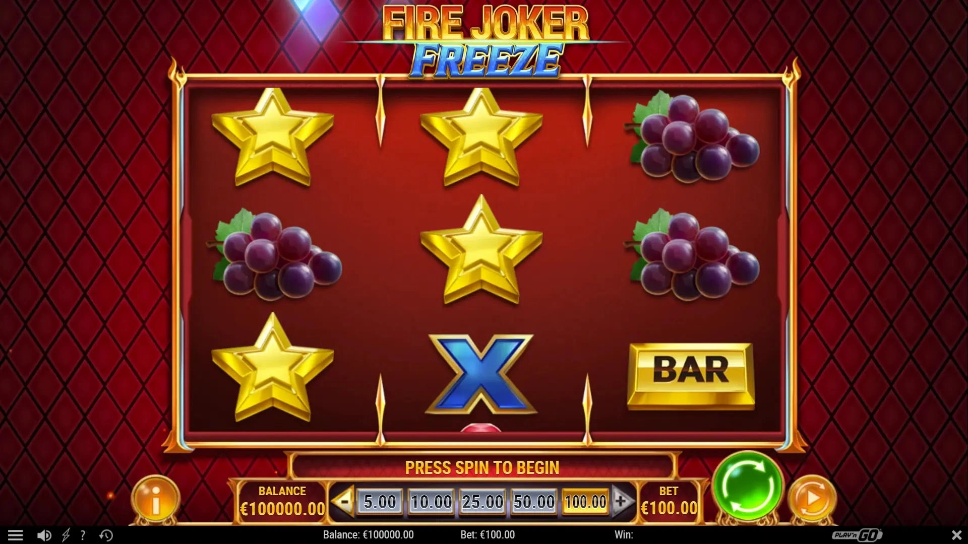 Fire Joker Freeze - Game screenshot